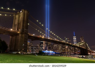 NEW YORK, NY - SEPTEMBER 11, 2020 - Tribute In Light