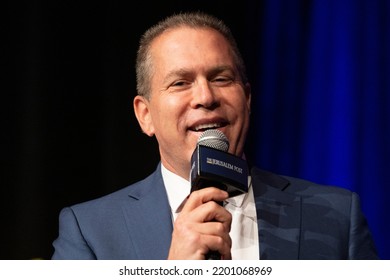 New York, NY - September 12, 2022: Ambassador, Permanent Representative Of Israel To The UN Gilad Erdan Speaks During Annual Jerusalem Post Conference At Gotham Hall