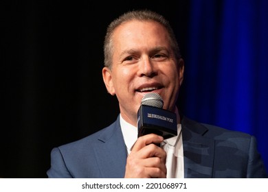 New York, NY - September 12, 2022: Ambassador, Permanent Representative Of Israel To The UN Gilad Erdan Speaks During Annual Jerusalem Post Conference At Gotham Hall