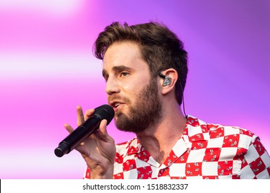 New York, NY - September 28, 2019: Ben Platt Performs On Stage During 2019 Global Citizen Festival At Central Park