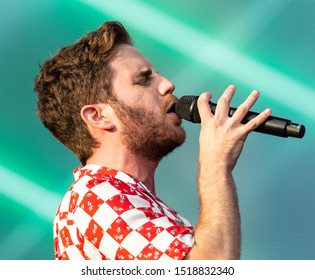 New York, NY - September 28, 2019: Ben Platt Performs On Stage During 2019 Global Citizen Festival At Central Park