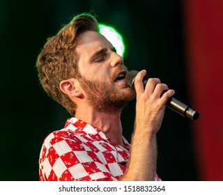 New York, NY - September 28, 2019: Ben Platt Performs On Stage During 2019 Global Citizen Festival At Central Park