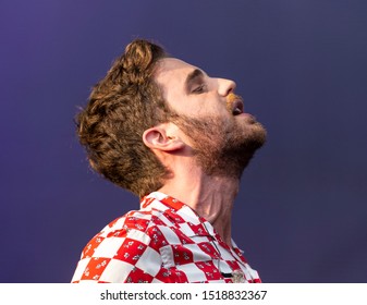 New York, NY - September 28, 2019: Ben Platt Performs On Stage During 2019 Global Citizen Festival At Central Park