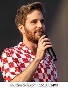 New York, NY - September 28, 2019: Ben Platt Performs On Stage During 2019 Global Citizen Festival At Central Park