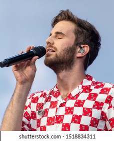 New York, NY - September 28, 2019: Ben Platt Performs On Stage During 2019 Global Citizen Festival At Central Park