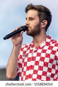 New York, NY - September 28, 2019: Ben Platt Performs On Stage During 2019 Global Citizen Festival At Central Park