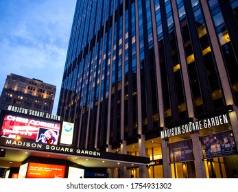 New York, NY / USA - 06/14/2015: Madison Square Garden Entrance In Manhattan New York