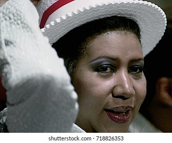 New York, NY. USA, 14th July, 1992Aretha Franklin at  the Democratic National Nominating Convention in Madison Square Garden.  