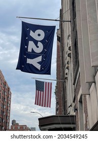 New York, NY USA - August 30, 2021: 92nd Street Y, Banner And Facade In New York's Upper East Side