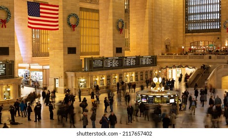 New York, NY, USA; Dec 12 2017: Grand Central Station, New York Christmas