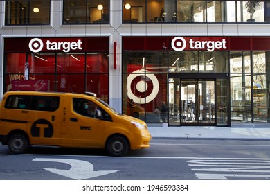 New York, NY  USA - February 25, 2021: Target Announces Apple Shopping Destinations Within Their Stores. 