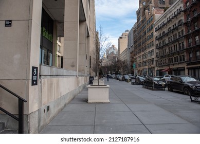 New York, NY, USA - February 19, 2022: Fashion Institute Of Technology Campus On West 27th Street