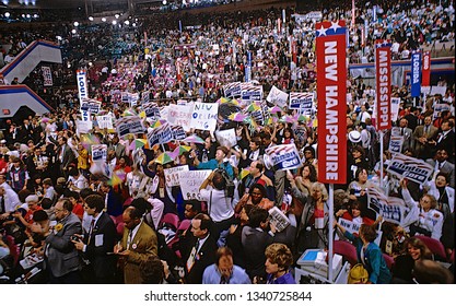 New York, NY., USA, July 13, 1992
The New Hampshire Delegation To The Democratic National Convention.
