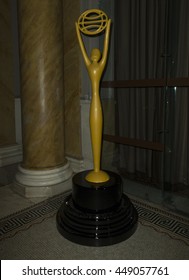 New York, NY USA - July 7, 2016: Big Replica Of Clio Awards On Display During The 2016 Clio Sports Awards At Capitale