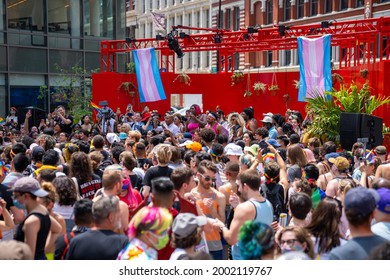 New York, NY USA June 27th, 2021 Stonewall Pride March