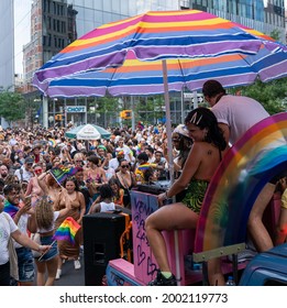 New York, NY USA June 27th, 2021 Stonewall Pride March