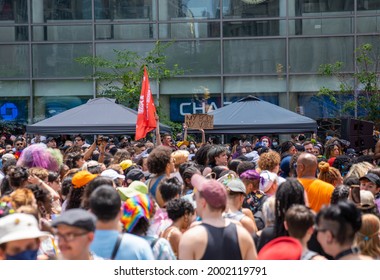 New York, NY USA June 27th, 2021 Stonewall Pride March