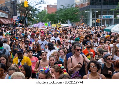 New York, NY USA June 27th, 2021 Stonewall Pride March