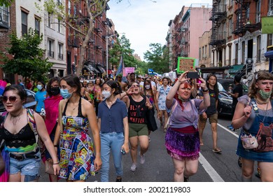 New York, NY USA June 27th, 2021 Stonewall Pride March