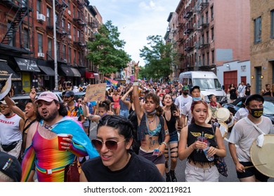 New York, NY USA June 27th, 2021 Stonewall Pride March