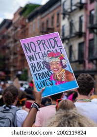 New York, NY USA June 27th, 2021 Stonewall Pride March