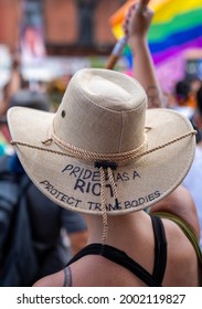 New York, NY USA June 27th, 2021 Stonewall Pride March