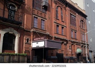 New York, NY, USA - June 3, 2022: Webster Hall, A Famous Live Music Venue.