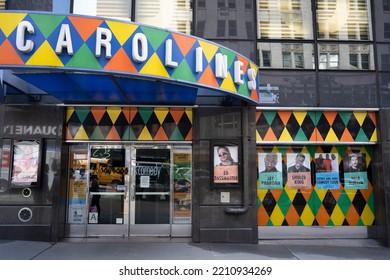 New York, NY, USA - June 3, 2022: Carolines On Broadway, A Stand-up Comedy Club.