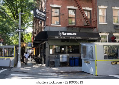New York, NY, USA - June 8, 2022: Groove, A Live Music Venue And Bar In Greenwich Village.