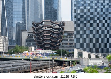 New York, NY, USA - June 3, 2022: Vessel, Designed By Thomas Heatherwick, At Hudson Yards.