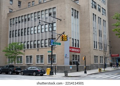 New York, NY, USA - June 3, 2022: Mount Sinai Morningside Hospital In Morningside Heights.