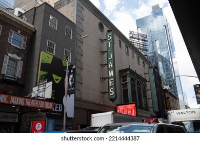 New York, NY, USA - June 9, 2022: The St. James Theatre.