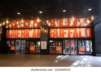 New York, NY, USA - June 10, 2022: Circle In The Square Theatre, With American Buffalo Playing.