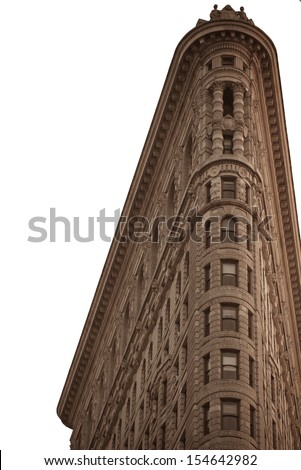 NEW YORK, NY, USA - MARCH 3: Flat Iron building, built in 1902 is of the first skyscrapers ever built, taken on May 6, 2012 in New York City, United States.