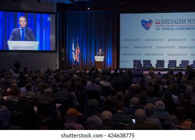 New York, NY USA - May 22, 2016: Minister Gilad Erdan Attends Jerusalem Post COnference 2016 At Marriott Marquis Times Square