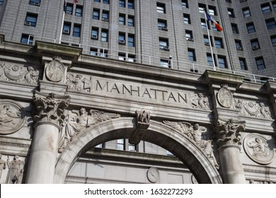 New York, NY / USA - May/27/2019: Courthouse In Manhattan.