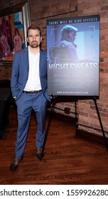 New York, NY, USA - November 13, 2019: Andrew Lyman-Clarke attends "Night Sweats" New York Premiere screening at Tribeca Screening Room, Manhattan;