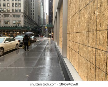 New York, NY/ USA - November 1, 2020: MTA Subway Conductor During Covid-19 Pandemic In New York City