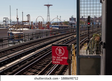 New York, NY, USA - Sept 29, 2019: Safety Sign 