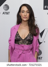 New York, NY USA - September 24, 2017: Maggie Q Wearing Dress By Phillip Lim Attends Designated Survivor Season 2 Premiere During Tribeca TV Festival At Cinepolis Chelsea