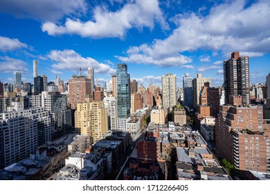 NEW YORK, NY--APRIL 22, 2020: With Factories And Plants Closed And Fewer People Driving Because Of The Coronavirus Outbreak, Many Cities, Such As New York, Are Reporting A Drop In Air Pollution.