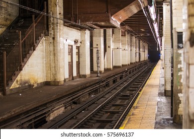 New York. NYC. NY. Old Subway Station.