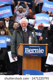 New York, NY/U.S. - 3/2/2019: Sen. Bernie Sanders At His 2020 Kick Off Event In Brooklyn, NY