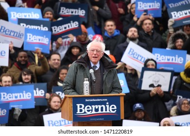 New York, NY/U.S. - 3/2/2019: Sen. Bernie Sanders At His 2020 Kick Off Event In Brooklyn, NY