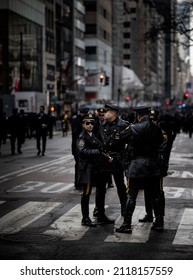 New York, NY-USA. 2-2-2022 Funeral Of Wilber Mora. Fallen NYPD Officer