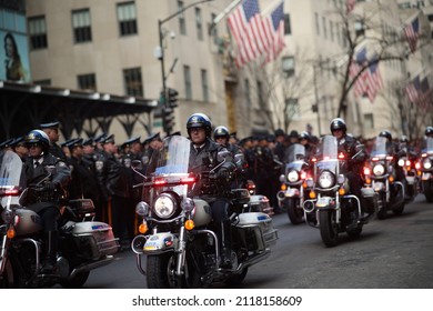 New York, NY-USA. 2-2-2022 Funeral Of Wilber Mora. Fallen NYPD Officer