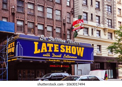 New York, NY/USA - Jun. 9, 2011: Ed Sullivan Theater, Where The David Letterman Show Airs, Manhattan, New York, NY