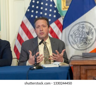 New York NY/USA- March 4, 2019 NYC Councilmember Brad Lander At A Bill Signing In New York City Hall For Intro. 1004-A