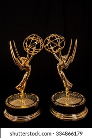 New York, NY/USA-April 20: Emmy Awards Statue.
