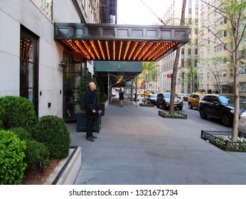 New York, NY/USA-April 25, 2015: Canopy Entrance Of The Gramercy Park Hotel On Lexington Ave., New York, NY. 